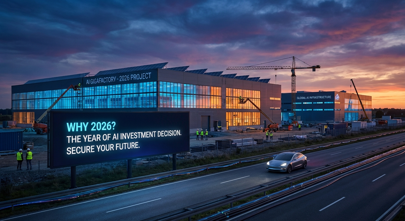Por Qué 2026 Será el Año Decisivo para Inversiones en Inteligencia Artificial y Gigafactories de IA